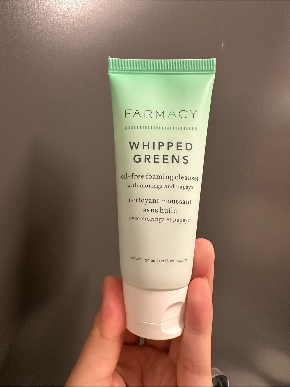 Farmacy Whipped Greens Cleanser Tube in Mint Green